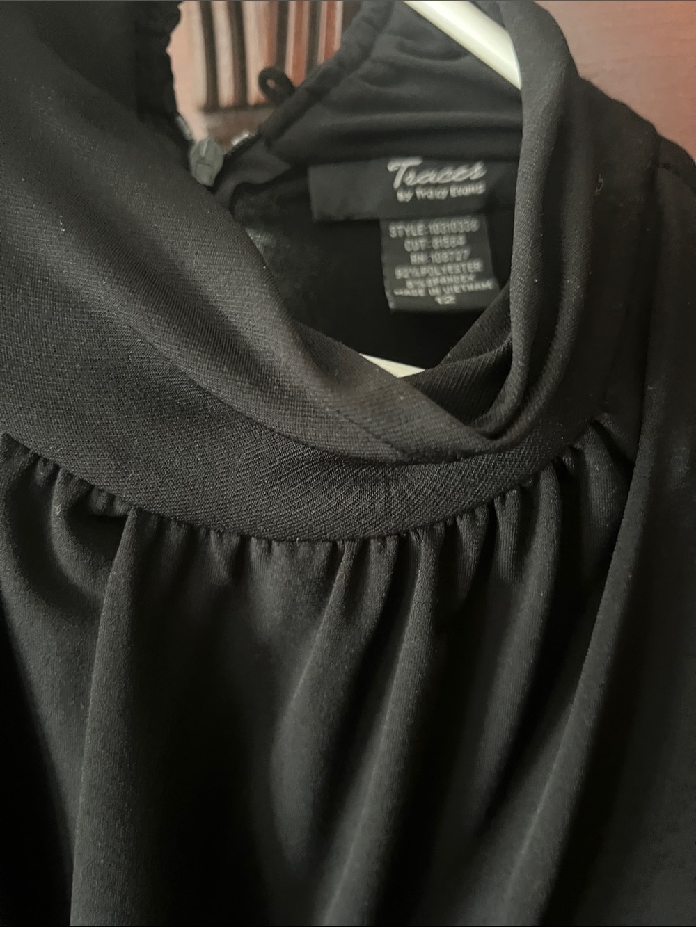 Classic Black Sleeveless Ruched Waist Dress -